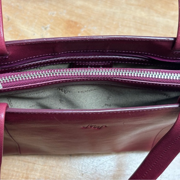 Monsac Women’s Purse. Cranberry color. Good condition. - Picture 7 of 9